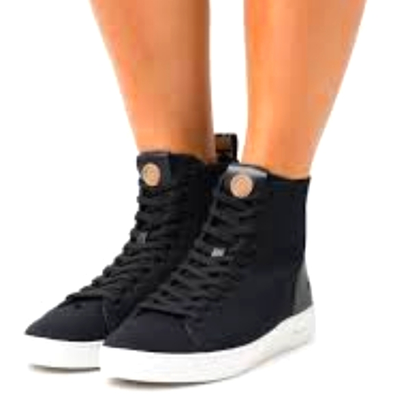 Michael Kors- Women's Edie Knit Lace-Up High-Top Sneakers - Picture 1 of 10